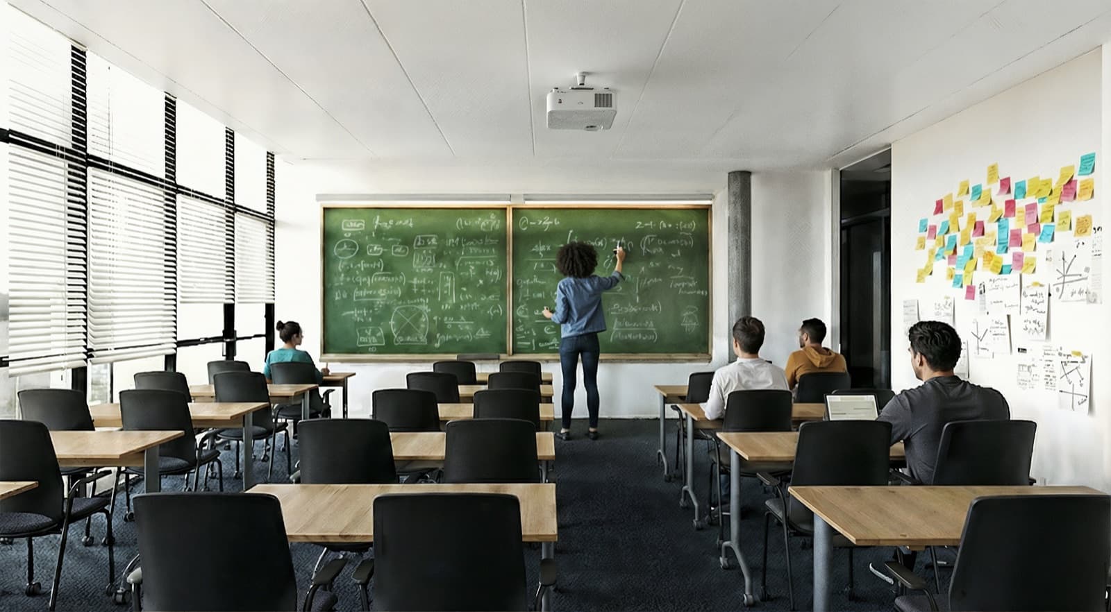 Sala de aula do campus — representação arquitetônica